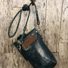 Load image into Gallery viewer, Leather and Flowers Mini Festival Bag