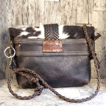 Load image into Gallery viewer, Cow Hide Cross Body Bag with Buffalo Hide