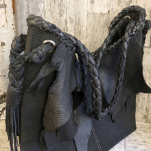 Load image into Gallery viewer, Western Bohemian Perforated Cow &amp; Deer hide Allyson Bag
