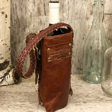 Load image into Gallery viewer, Chestnut leather Spirit Bag with English braided belt
