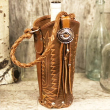 Load image into Gallery viewer, Vintage cowboy boot Spirit bag featuring concho and rivet trim
