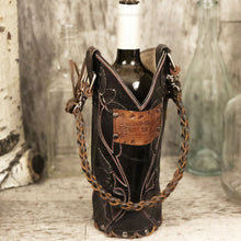 Load image into Gallery viewer, Cowboy boot Spirit bottle bag with concho

