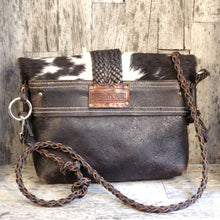 Load image into Gallery viewer, Cow Hide Cross Body Bag with Buffalo Hide
